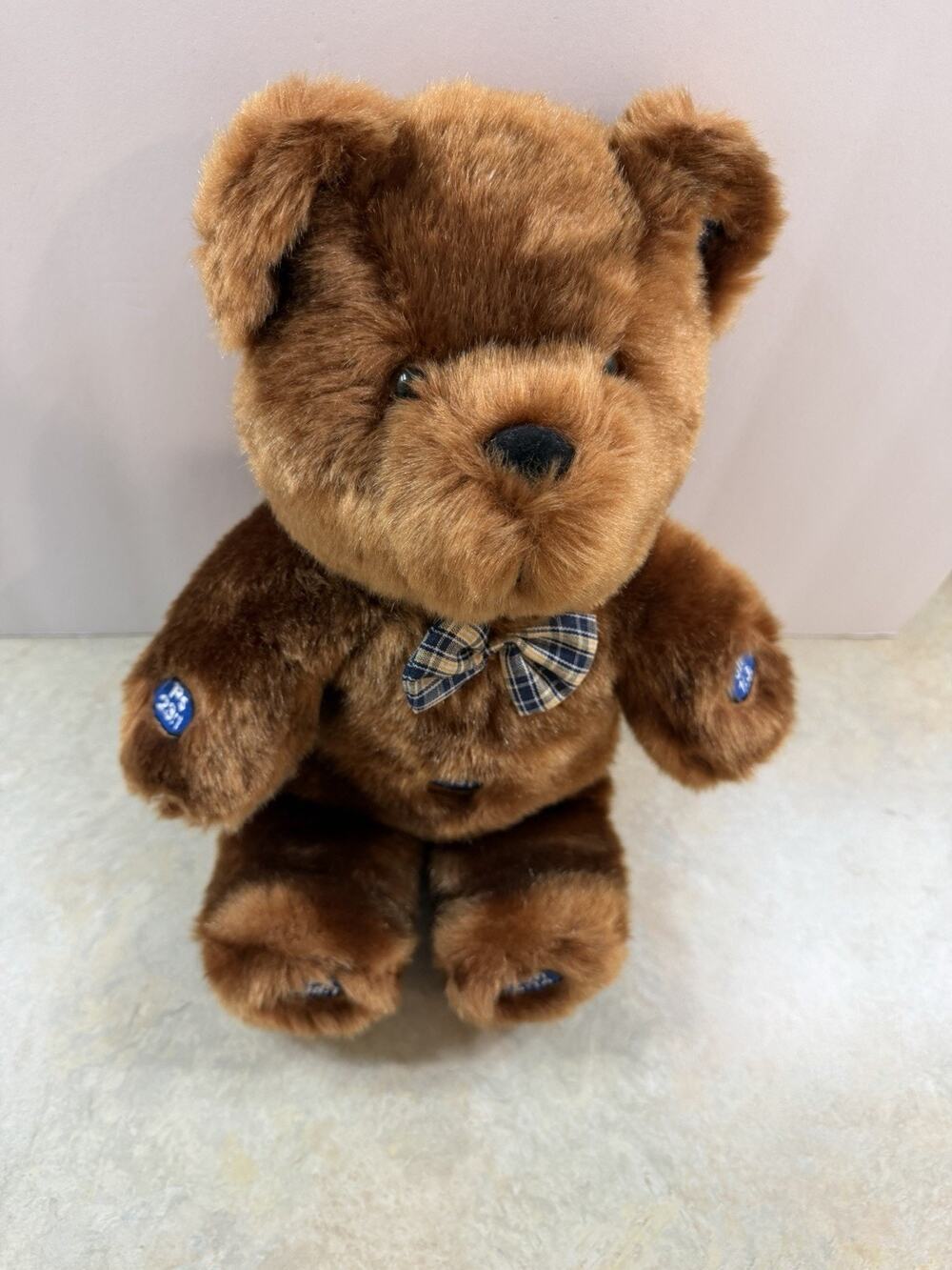 Vintage 2000 Simon The Scripture Bear – Faith Kids Talking Bible Plush - WORKING